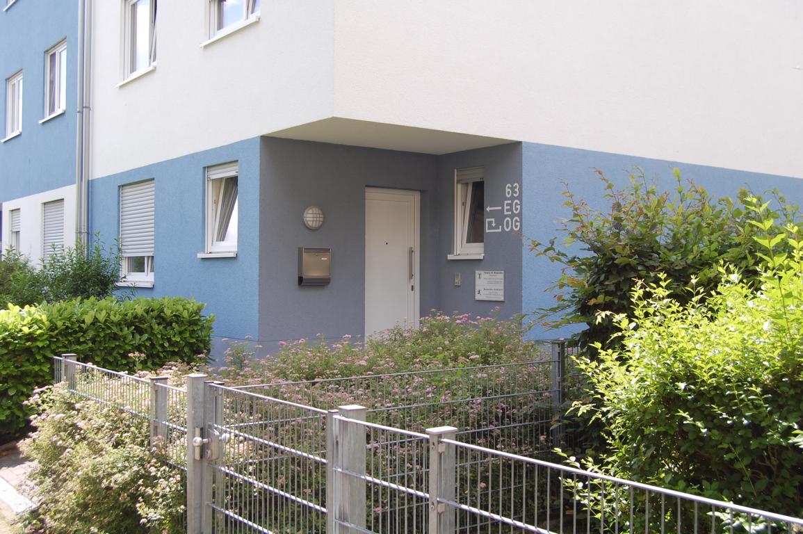 Eingangsbereich der Naturheilpraxis Hamacher